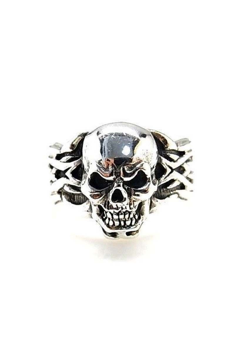 Anillo Calavera Plata 925 - Imagen 2