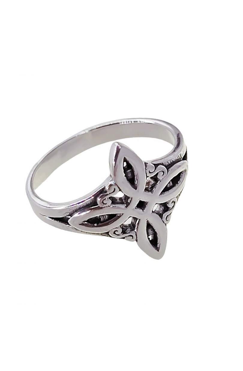 Anillo Nudo de Bruja cerrado Plata 925 - Imagen 2