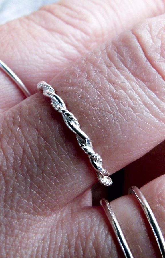 Anillo Trenza Plata 925 - Imagen 3