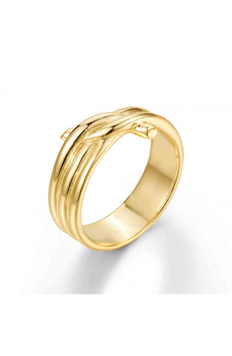 Anillo Triple Nudo Plata 925 - Imagen 2