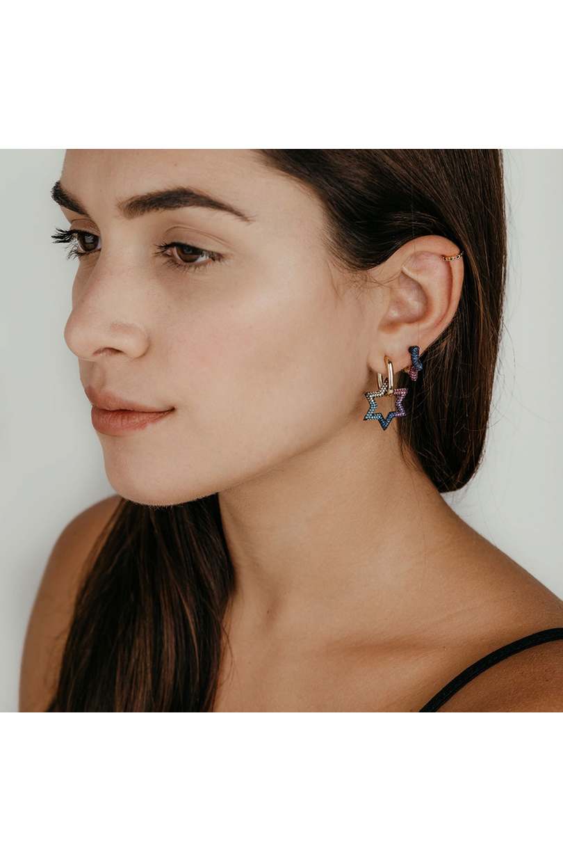 Pendientes Estrella Circonita - Imagen 2