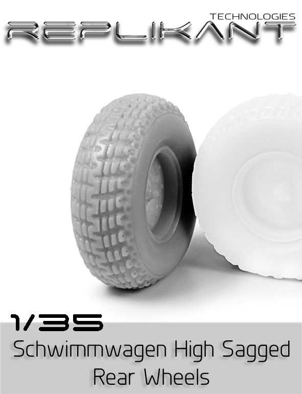 Schwimmwagen High Sagged Rear Wheels