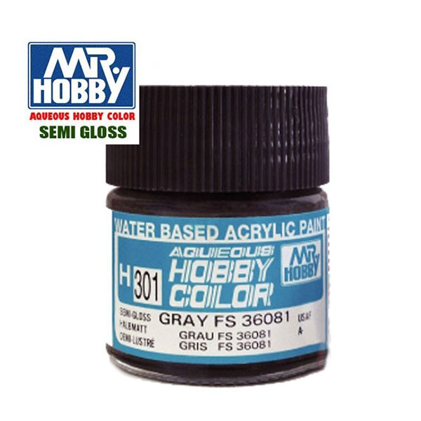 H301 Semi Gloss Gray FS36081 – Gris FS36081 Satinado 10ml