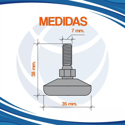 Regaton Símil Pata De 32 Mm Ec X 4 Unidades Mueble Madera - Imagen 2