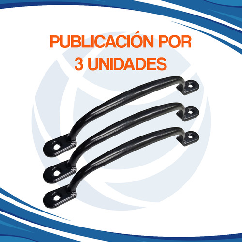 Tirador Manija Obera Cajón Mueble 96 Mm Puerta Negro - Imagen 2