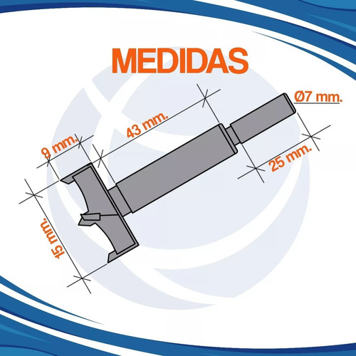 Minifix Caja Para Placa De 15 Mm – 100 Uds + Mecha 15 Mm - Imagen 4