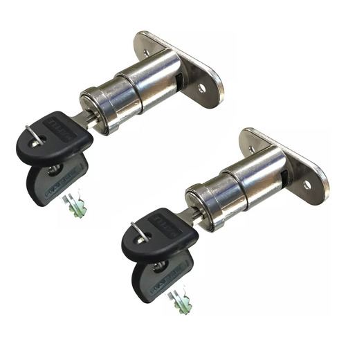 Cerradura Botón De Empuje Niquelado 21 Mm Hafele X 2 Uni