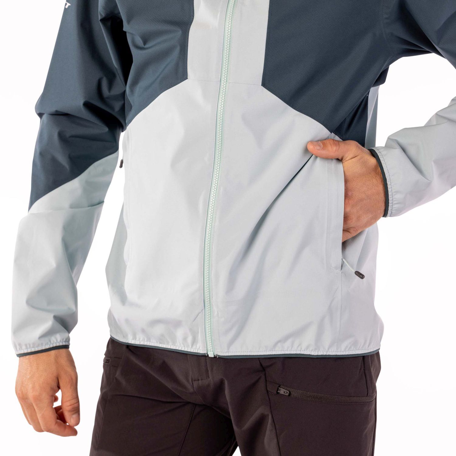 EXPLORAIR LIGHT DRYO 2.5 LAYER VERDE MINERAL / VERDE ARUBA CHAQUETA IMPERMEABLE TRAIL RUNNING SCOTT 404112 - Imagen 8